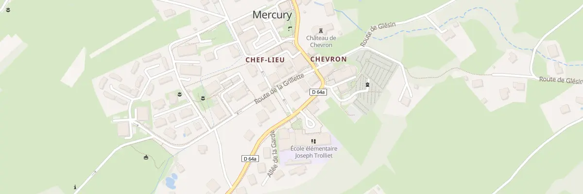 Plan du 1009 Rte de Chevron à Mercury