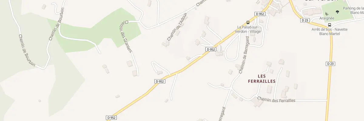 Plan du 153 Bourbon à La Palud-sur-Verdon