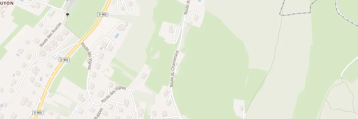 Plan du 945 Rte du Chamenard à Machilly