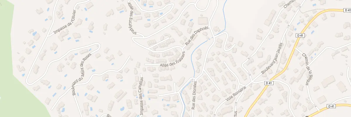 Plan du 44 All des Fraisiers à Bormes-les-Mimosas