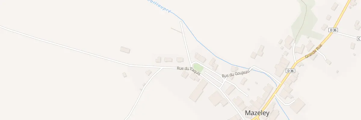 Plan du 10 Rue du Paquis à Mazeley