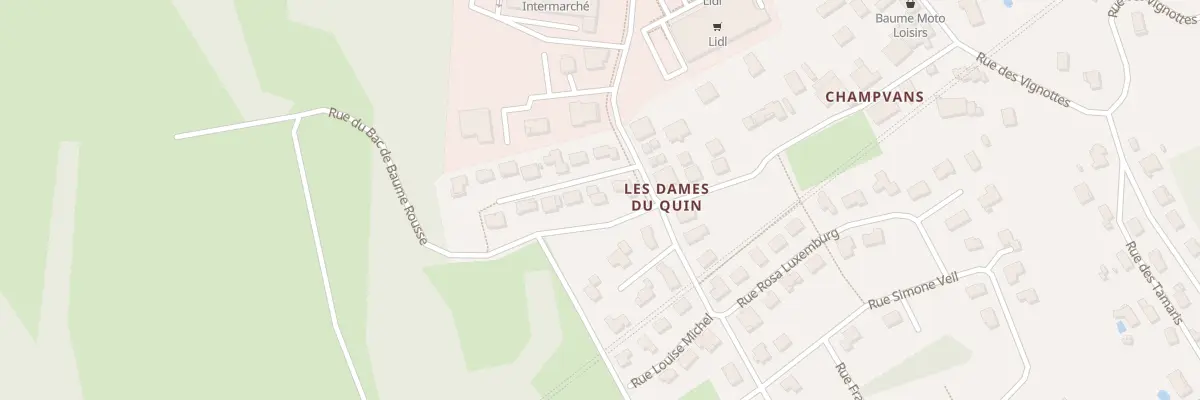 Plan du 3 Rue Germaine Tillion à Baume-les-Dames