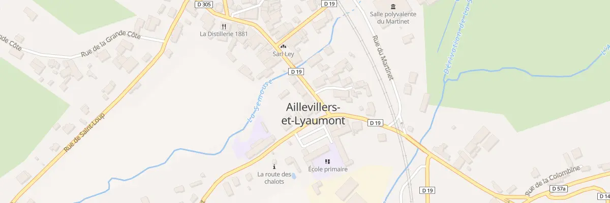 Plan du 6 Rue du General de Gaulle à Aillevillers-et-Lyaumont