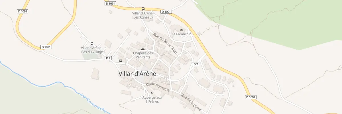Plan du 3 Rue des Jardins à Villar-d’Arêne