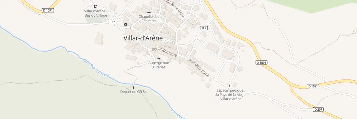 Plan du 5203 Le Villar à Villar-d’Arêne