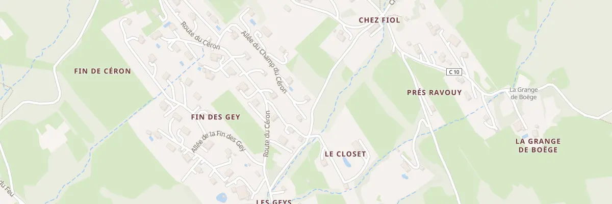 Plan du 201 All du Champ du Céron à Lucinges