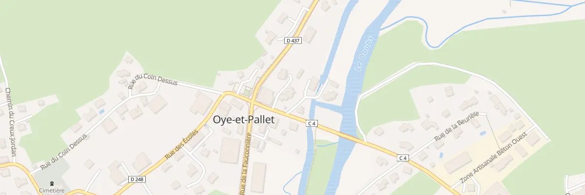 Plan du 1T Rue de la Baignade à Oye-et-Pallet