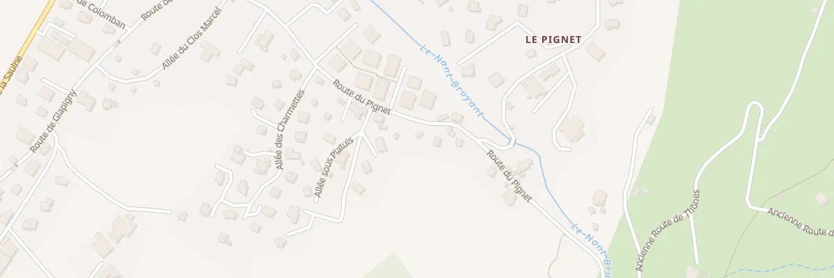Plan du 10 Rte du Pignet à Thônes