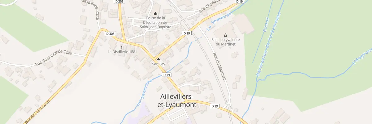 Plan du 1B Rue du General de Gaulle à Aillevillers-et-Lyaumont