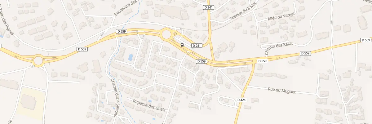 Plan du 17 All des Thuyas à Bormes-les-Mimosas