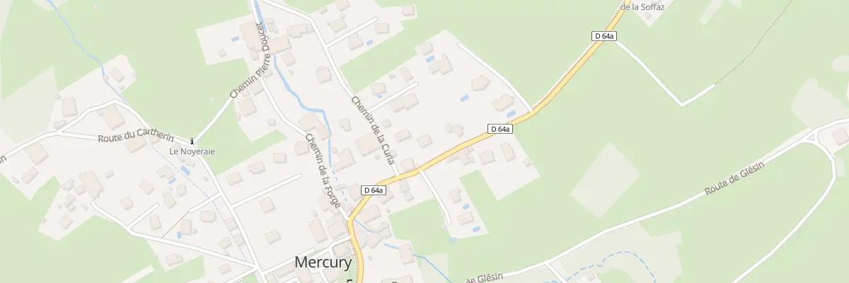 Plan du 14 Che de la Curia à Mercury