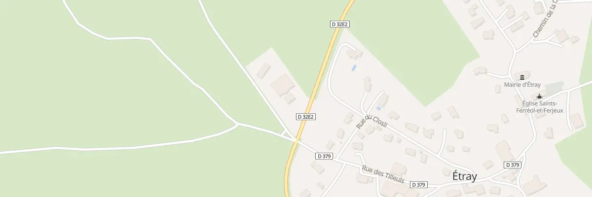 Plan du 5043 Derriere Clos à Étray