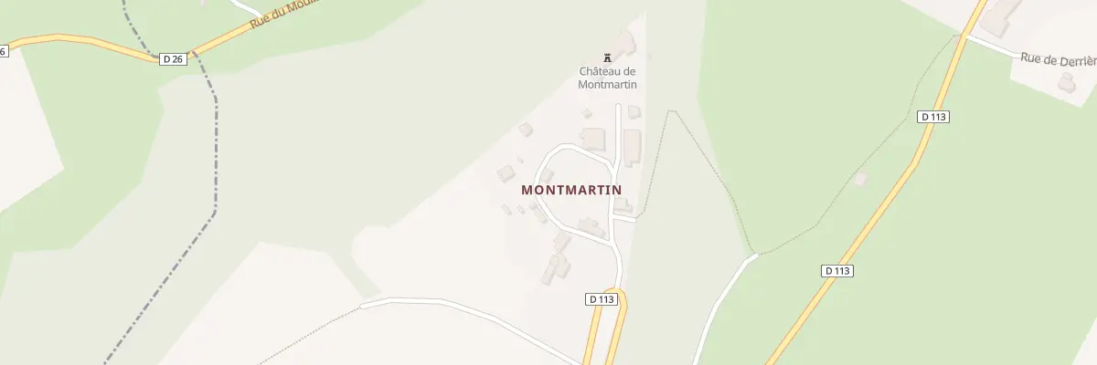 Plan du 5 Rue du Château à Huanne-Montmartin