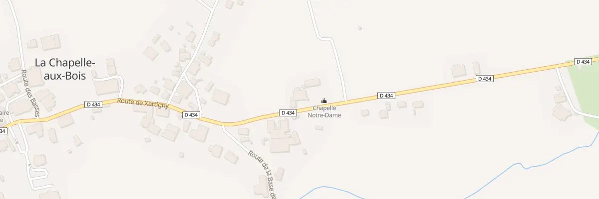 Plan du 25 Rte de Xertigny à La Chapelle-aux-Bois