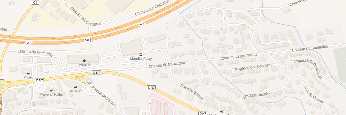 Plan du 546 Che du Boullidou au Cannet-des-Maures