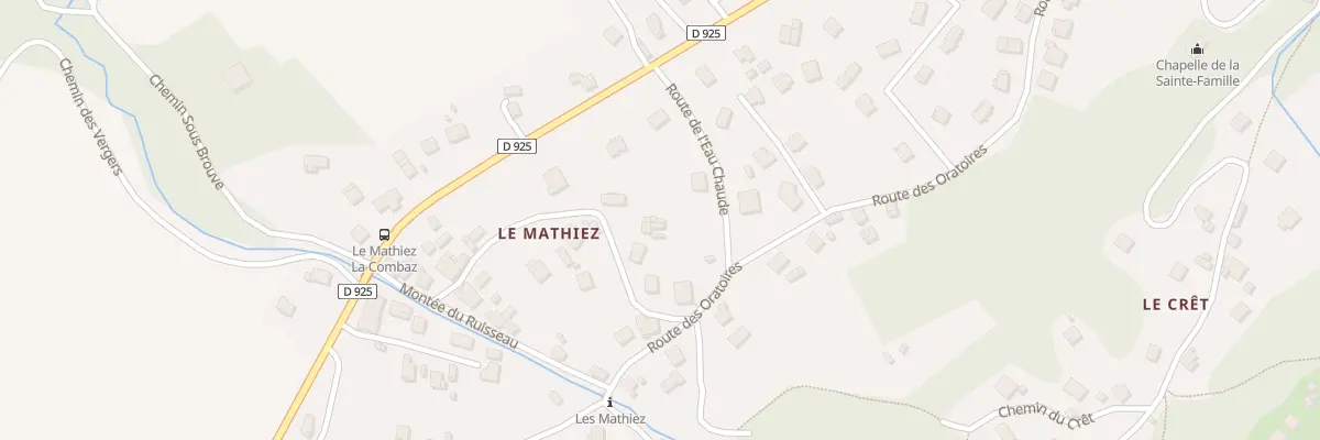 Plan du 5060 Le Mathiez à Notre-Dame-des-Millières