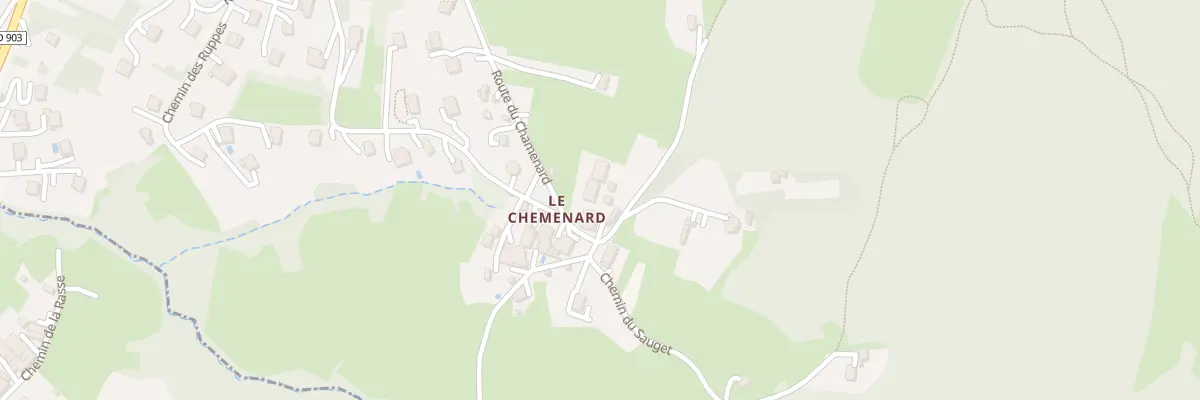 Plan du 1268A Rte du Chamenard à Machilly