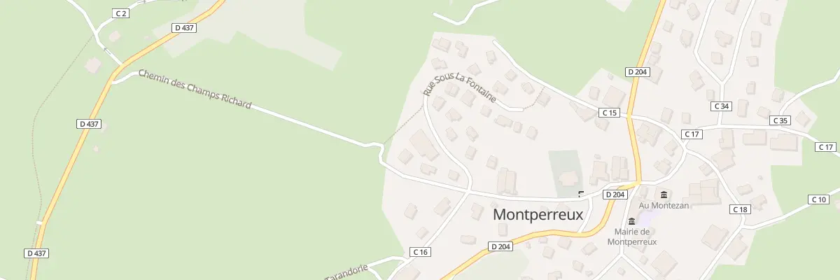 Plan du 5 Rue sous la Fontaine à Montperreux
