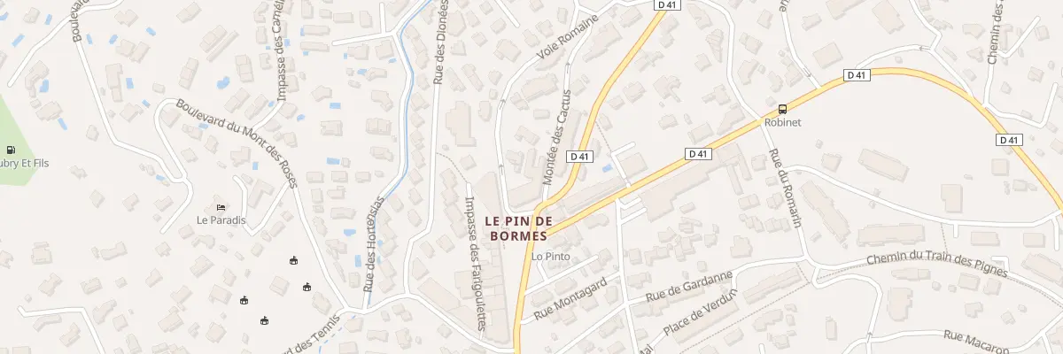Plan du 592 Voie Romaine à Bormes-les-Mimosas