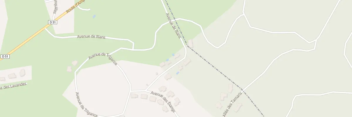 Plan du 166 Av de Rians à Tourtour