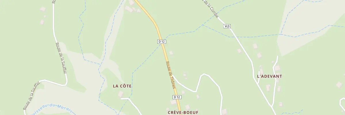 Plan du 1046 Rte du Col du Marais à Serraval