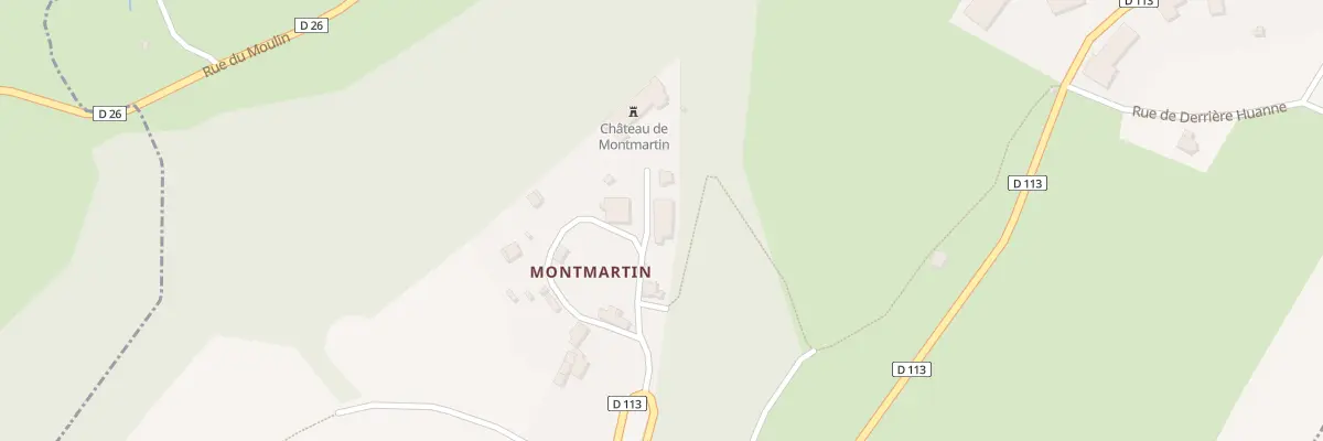 Plan du 6 Rue du Château à Huanne-Montmartin