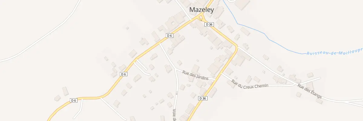 Plan du 3 Voie de Gigney à Mazeley