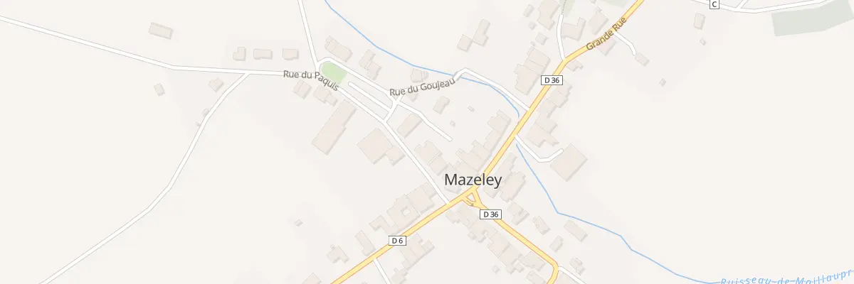 Plan du 6 Rue du Paquis à Mazeley
