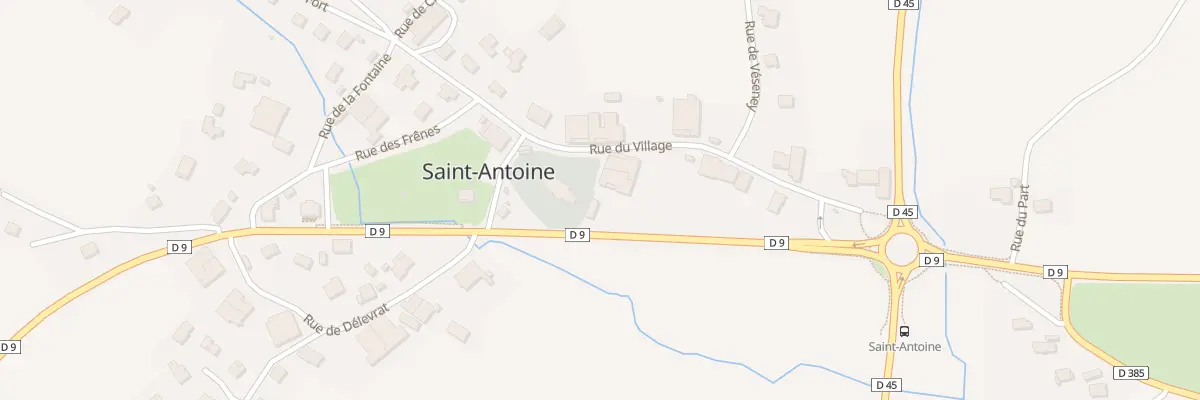Plan du 13 Rue du Village à Saint-Antoine