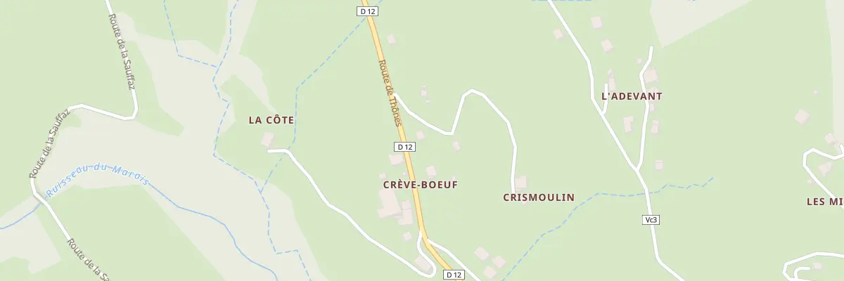 Plan du 32 Che de Crismoulin à Serraval