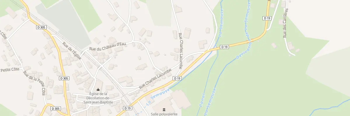 Plan du 21 Rue Charles Lacombe à Aillevillers-et-Lyaumont