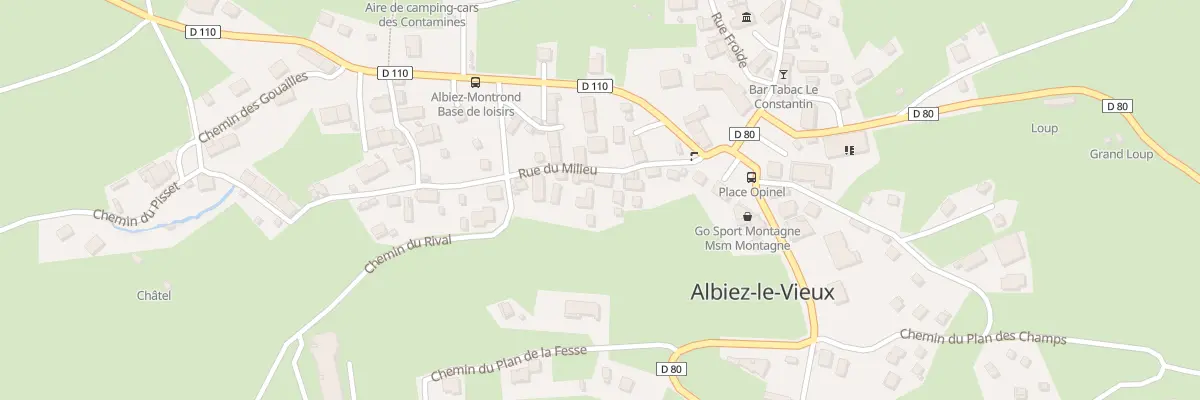 Plan du 5345 Le Plan d’Albiez à Albiez-Montrond