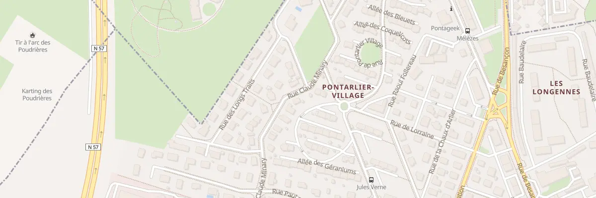 Plan du 30 Rue Claude Minary à Pontarlier