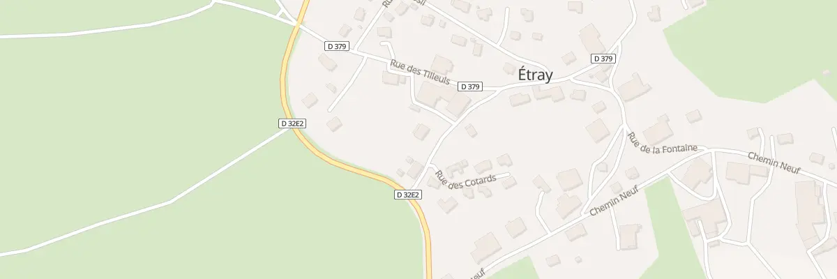 Plan du 5037 Au Village à Étray