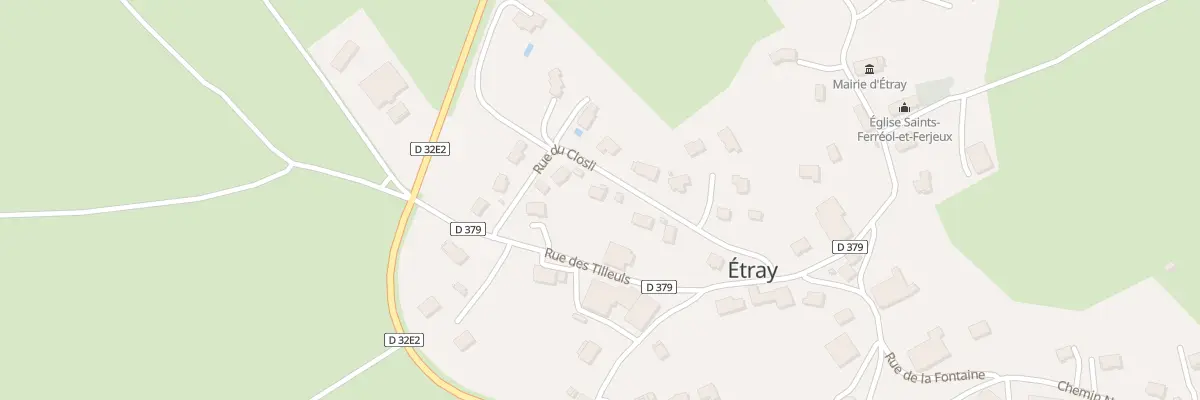 Plan du 7 Rue Closli à Étray