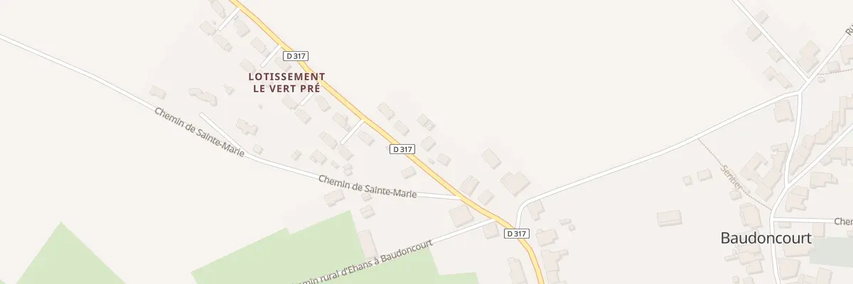 Plan du 56 Rue de l’Ecole à Baudoncourt