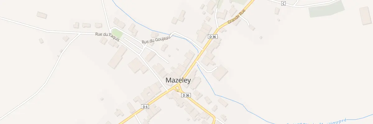 Plan du 7 Rue Grande Rue à Mazeley