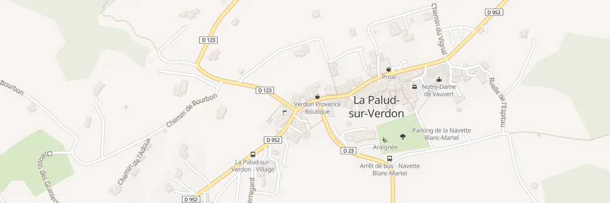 Plan du 50 Le Village La Palud à La Palud-sur-Verdon