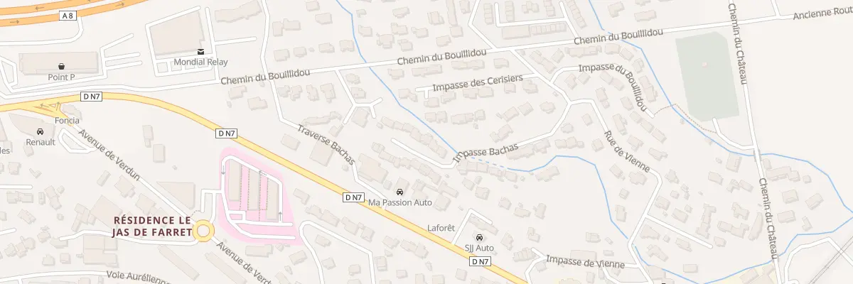Plan du 216 Imp Bachas au Cannet-des-Maures