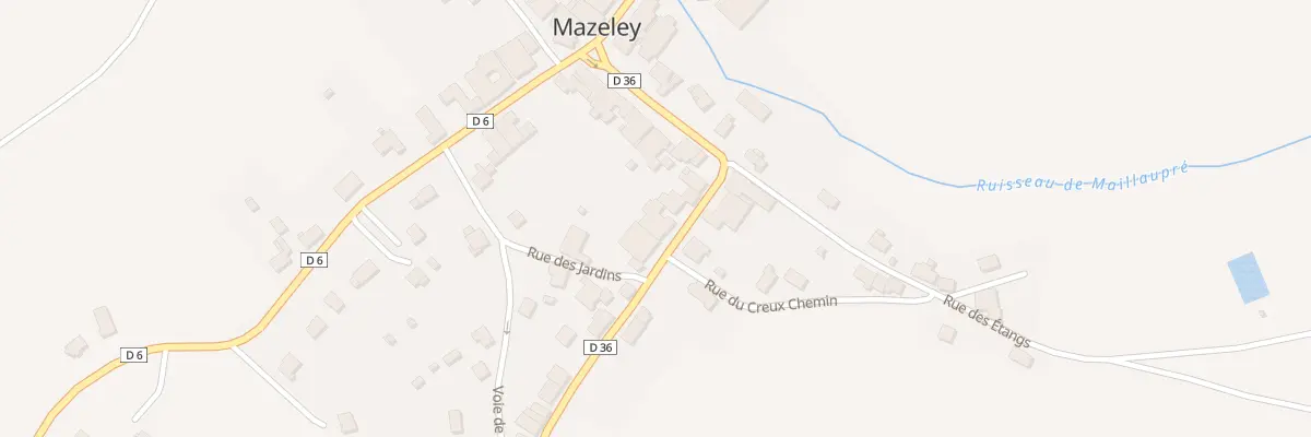 Plan du 6 Rue de Darnieulles à Mazeley