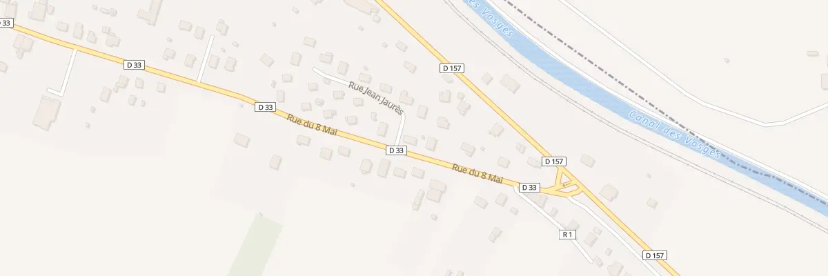 Plan du 2 Rue Jean Jaurès à Vincey