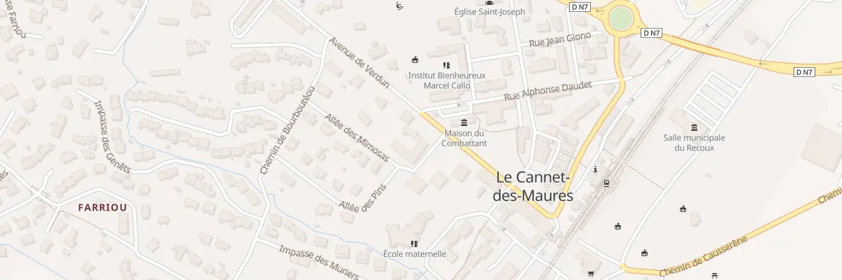 Plan du 181 Av de Verdun au Cannet-des-Maures