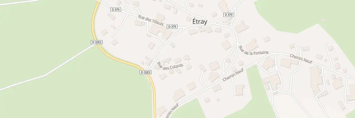 Plan du 2B Rue des Cotards à Étray