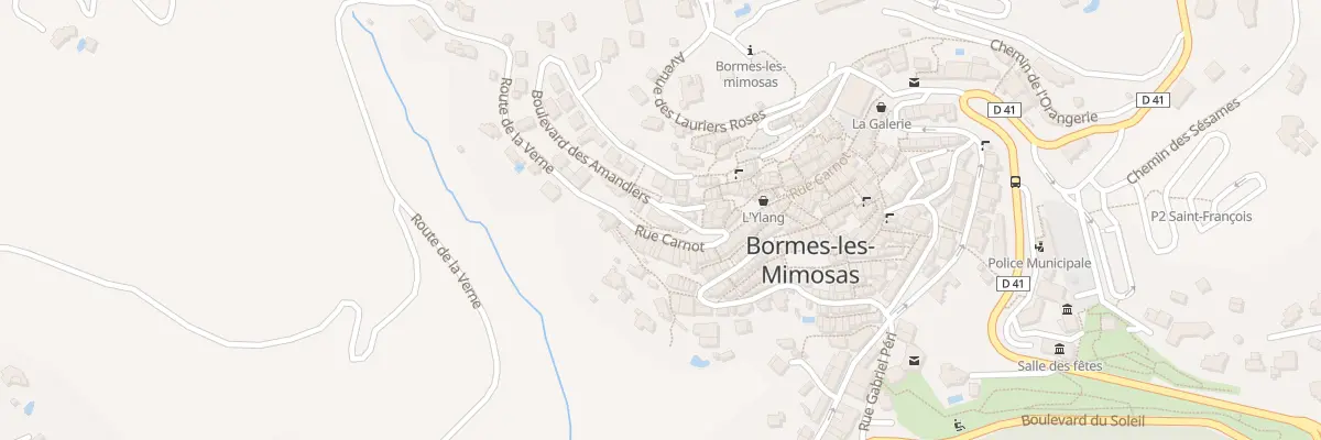 Plan du 3 Bd des Amandiers à Bormes-les-Mimosas