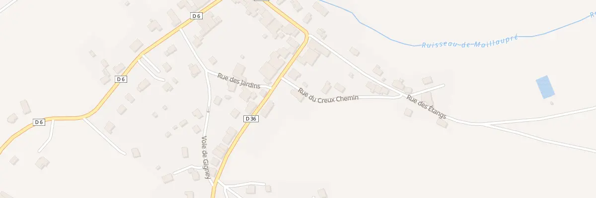 Plan du 6 Rue du Creux Chemin à Mazeley