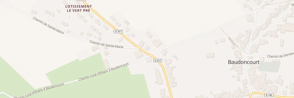 Plan du 52 Rue de l’Ecole à Baudoncourt