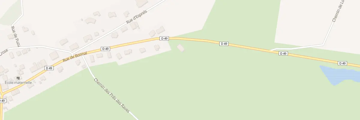 Plan du 22 Rue de Bonnal à Chassey-lès-Montbozon