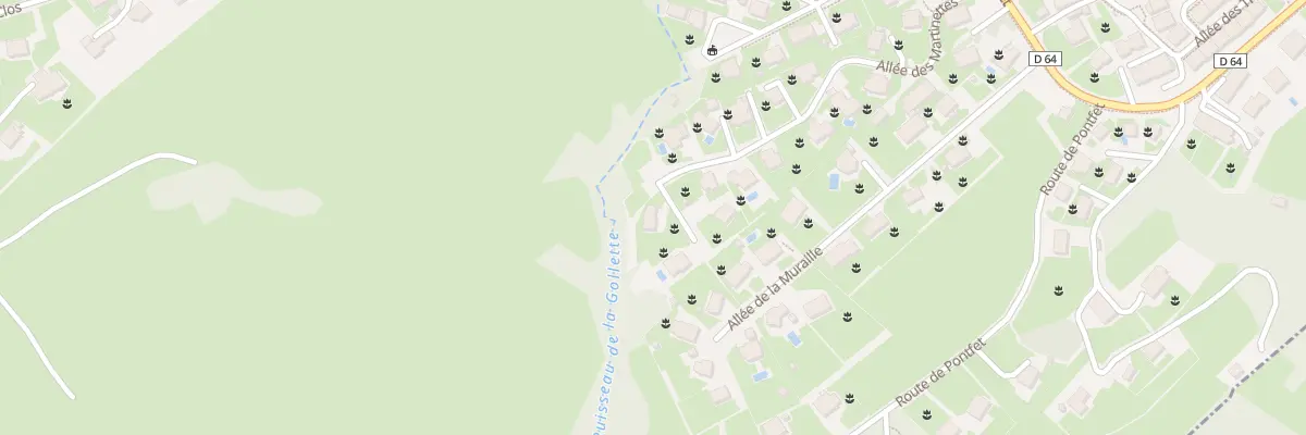 Plan du 343 All des Martinettes à Mercury