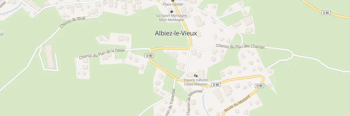 Plan du 5348 Rte du Mollard à Albiez-Montrond
