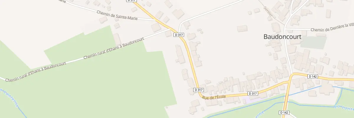 Plan du 27 Rue de l’Ecole à Baudoncourt